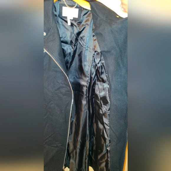 NEW BCBG Paris Designer Wool Warm Winter Pea Coat Belt Size Small - Picture 9 of 9